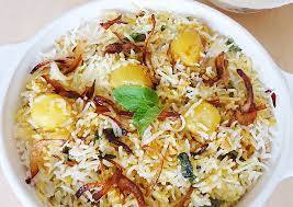 Aloo biryani                       