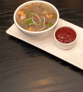 Chicken hot & sour soup