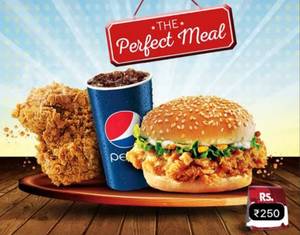 Chicken Burger + Fried Chicken + Soft Drink [1 Piece]