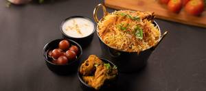 Chicken Kebab & Biryani Combo  (Serves 1)