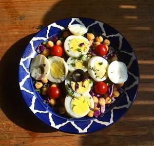 Mediterranean Chickpea Egg Salad