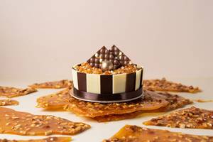 Eggless Chocolate Belgian Nougat Cake (1lb)