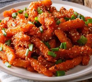 Honey chilli potato