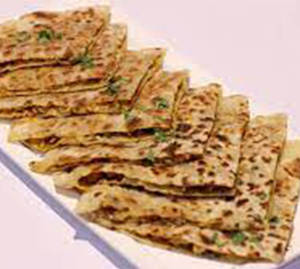 2 Mix Paratha With Curd & Pickle