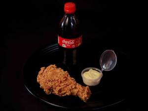 Fried Chicken (1 Pc) + Dip + Soft Drink