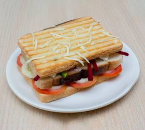 Veg Club Grilled Sandwich