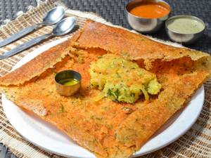 Rava Onion Masala Dosa