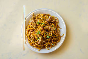 Chicken Pan Fried Noodles