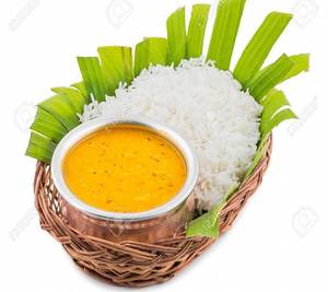 White Rice With Dal Tadka