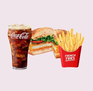 American Paneer Burger Meal Save Upto 60%.