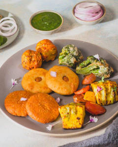 BBQ Veg Kebab Platter