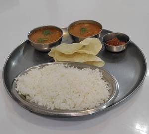Sambar Rice with Papad