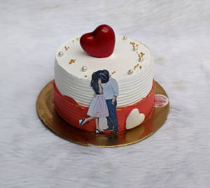 Kiss Day Cake 