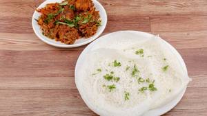 Appam + Chicken Roast