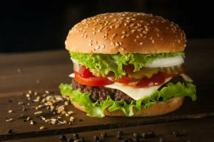 Triple Cheese Veg Maxican Aloo Tikki Burger
