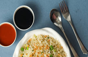 Egg Burnt Garlic Rice