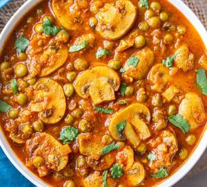 Mushroom Peas Masala