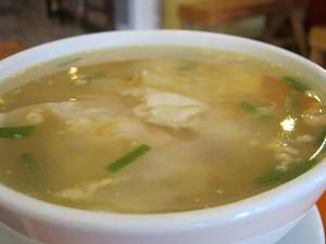 Chicken Burnt Garlic Clear Soup