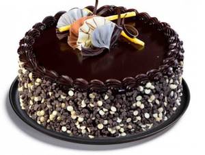 Eggless Choco Chips Cake