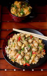Mushroom fried rice