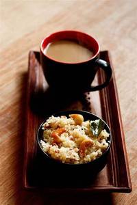 Upma With Hot Tea