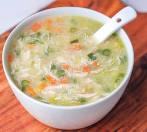 Clear soup chicken
