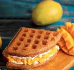 Mango White Chocolate Waffle