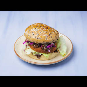 Exotic Veggies Hot Sauce Burger