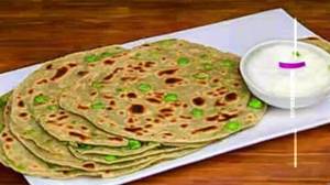 Green Peas Paratha