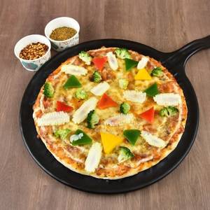 Exotic Vegetables Pizza/Burata Cheese Pizza
