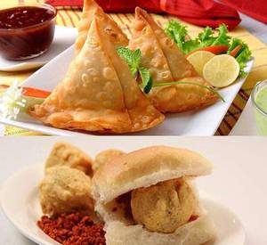 Vada Pav + Samosa
