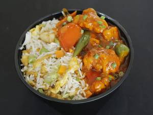 Veg Fried Rice + Gobi Manchurian (single)