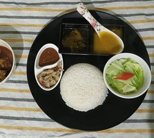 Smoke Pork Bamboo Shoot (thali)