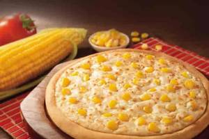 Cheese corn pizza