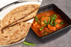 Bone Chilli Chicken Half & Laccha Paratha 2 Pice