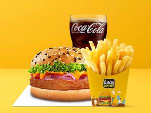 Crunchy Paneer Burger + Salted Fries + Pepsi [250Ml]