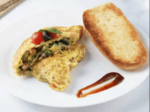 Italian Omelette & Bread