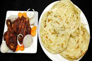 Poricha Kozhi (chicken Fry) With Porotta (2 Pcs)