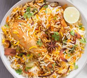 Hyderabadi chicken dum biryani