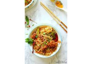 Singapore Chicken Noodle [Schezwan]