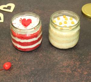 Red Velvet + Butterscotch Jar Cake  Combo