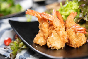 Golden Fried Prawns