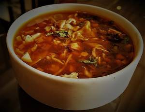 Chicken hot and sour soup