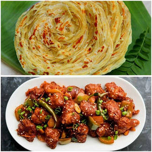 3 Parotta + Chilli Chicken