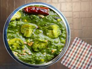 Mushroom Palak