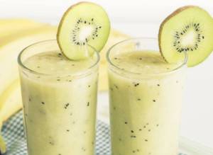 Banana with Kiwi Fruit Shake (350 ml)