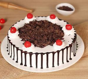 Eggless black forest cake