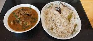 Jeera Rice + Chicken Curry