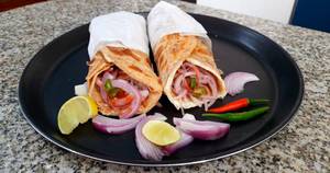 Egg Cheese Kathi Chicken Roll