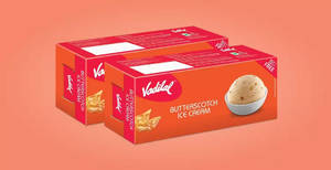 Butterscotch Ice Cream (700 Ml Party Pack 1+1)